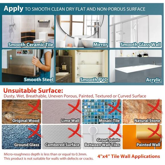 Taili Shower Grab Bar 16.8" w/ Suction Cup Connection NEW - Picture 8 of 8